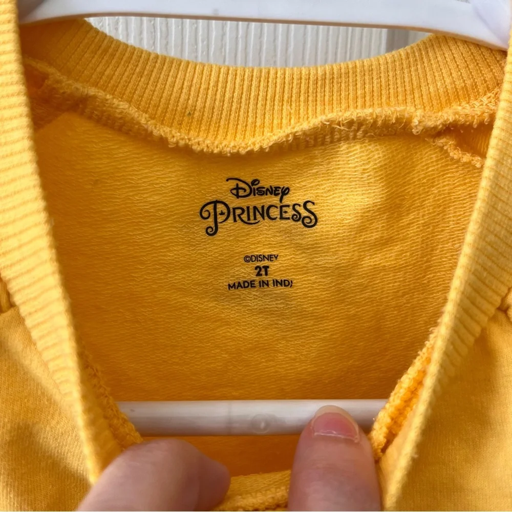 Disney Princess Belle Yellow Long-Sleeve Dress w/ tutu 2T